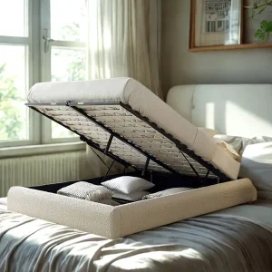 Egerie Beige Ottoman Bed