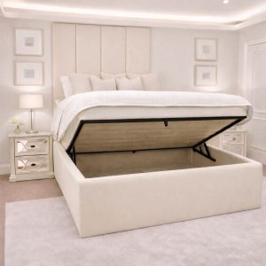 Ritz Elegant Panelled Ottoman Bed 1