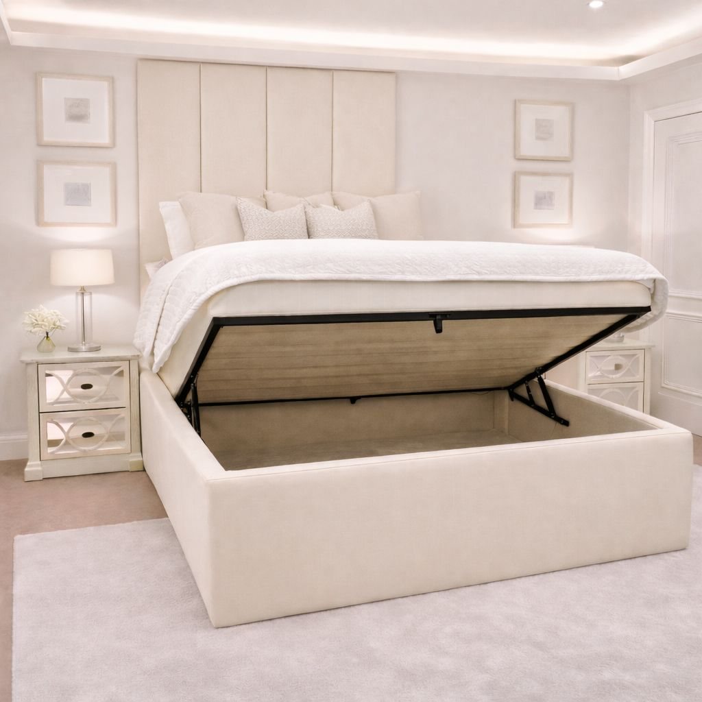 Ritz Elegant Panelled Ottoman Bed