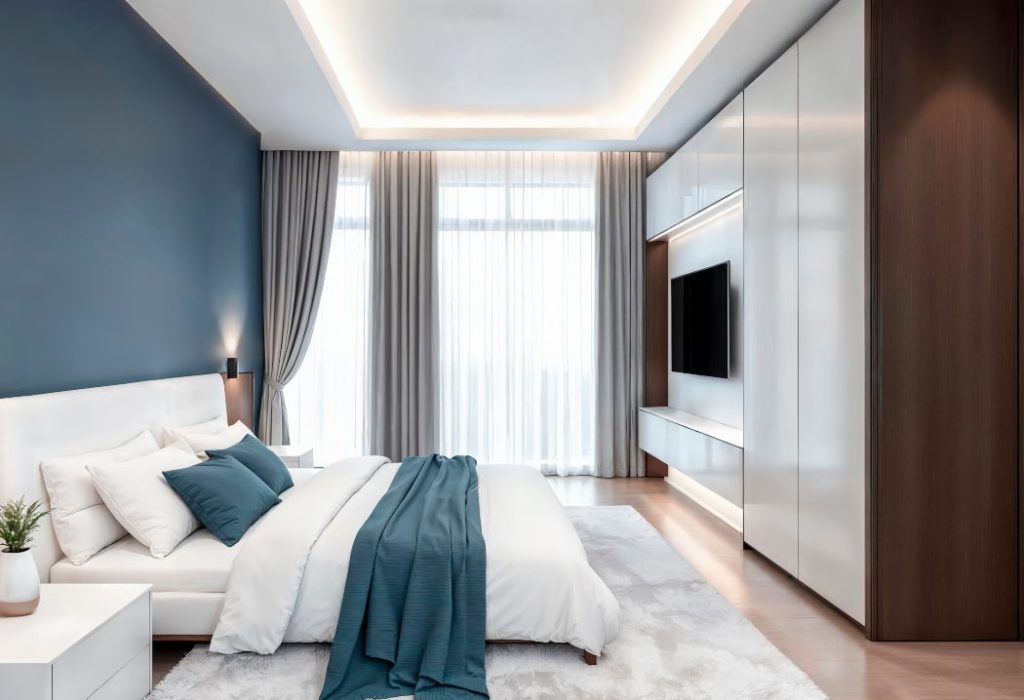 modern luxurious bedroom