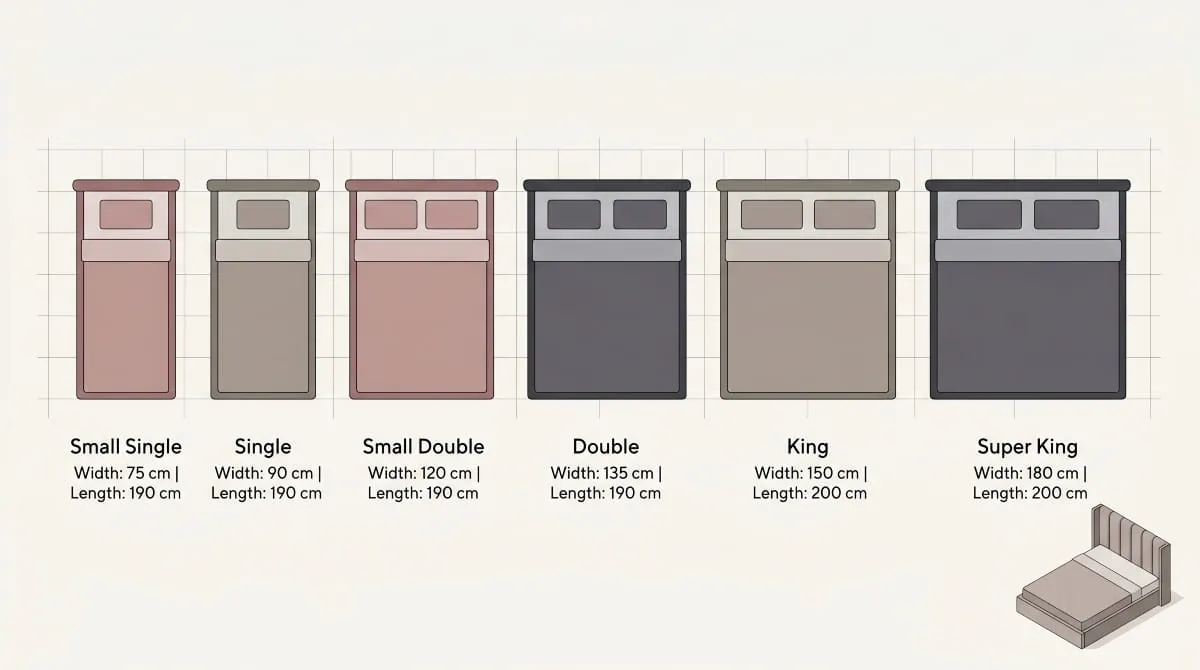 Bed Frame Sizes and Measurements